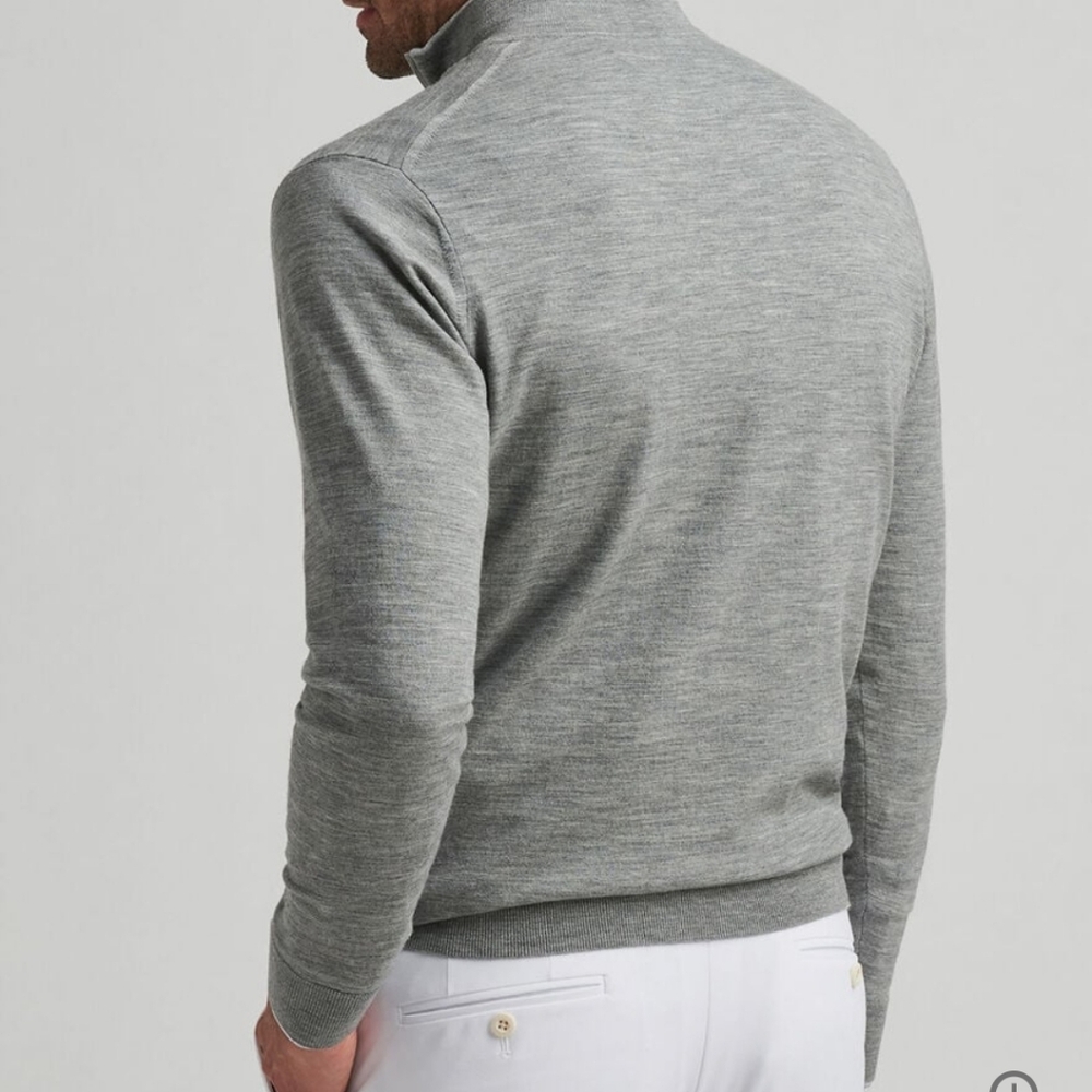 Peter Millar Crown Crafted Excursionist Flex pullover quarter zip Wool B… - Picture 10 of 11